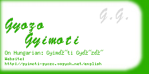 gyozo gyimoti business card